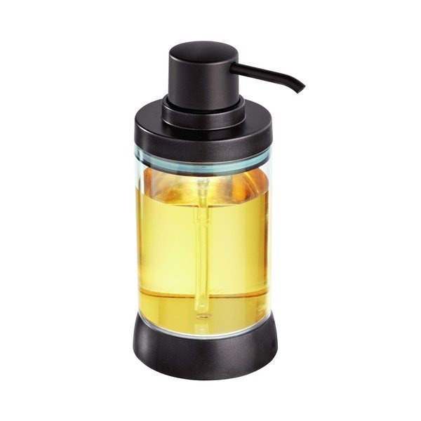 Melns ziepju dozators ar pumpīti tumšā bronzas krāsā iDesign Haley-image-1