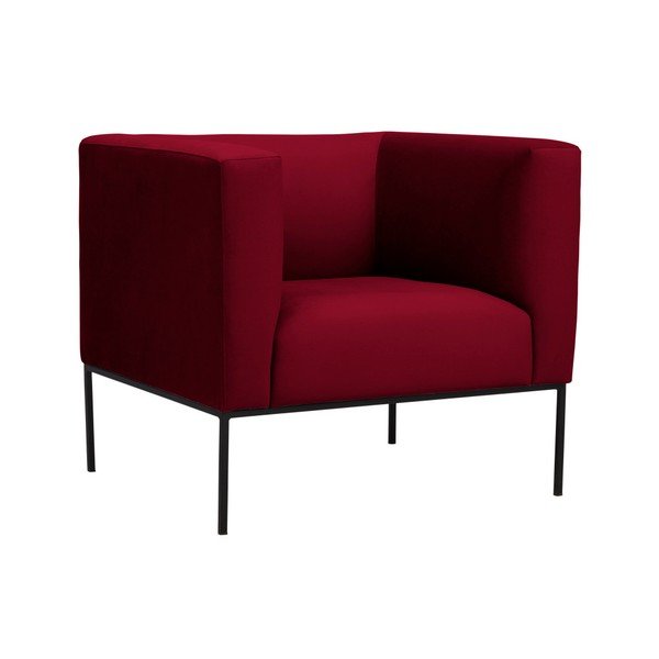 Sarkans samta atpūtas krēsls Windsor & Co Sofas Neptune-image-2