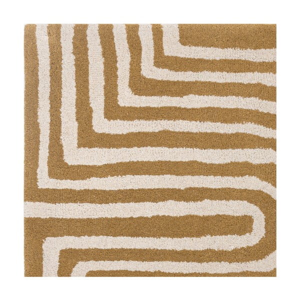 Okera dzeltens vilnas paklājs 120x170 cm Reef – Asiatic Carpets-image-4