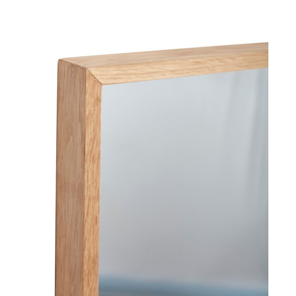 Sienas spogulis ar masīvkoka rāmi Depth – Hübsch-image-3