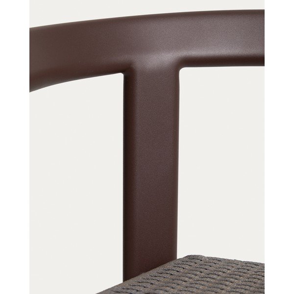 Brūns masīvkoka dārza bāra krēsls Erice – Kave Home-image-3