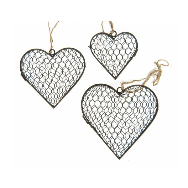 3 rotājumu komplekts Antic Line Hanging Hearts