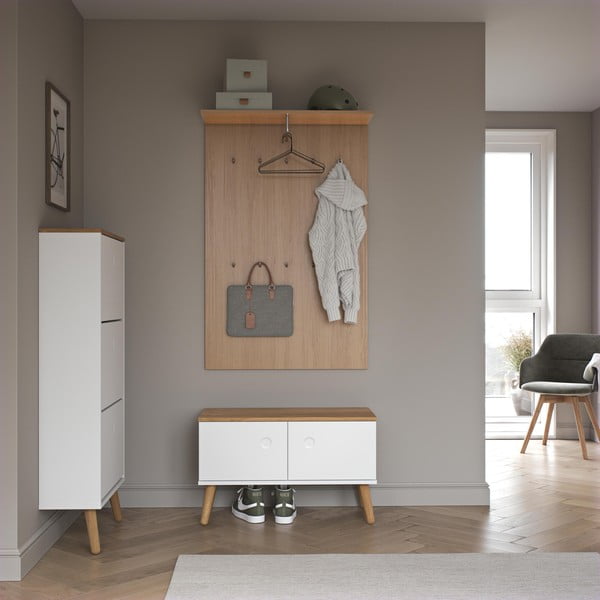 Dabīga toņa sienas pakaramais ar ozolkoka imitāciju Dot – Tenzo-image-1