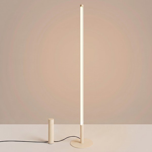 Bēša metāla LED stāvlampa (augstums 150 cm) TRANG – Thoro-image-1