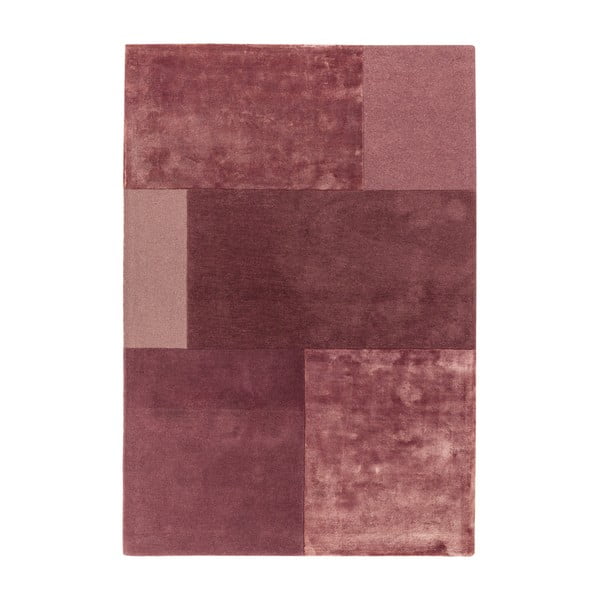 Tumši rozā paklājs Asiatic Carpets Tate Tonal Textures, 120 x 170 cm