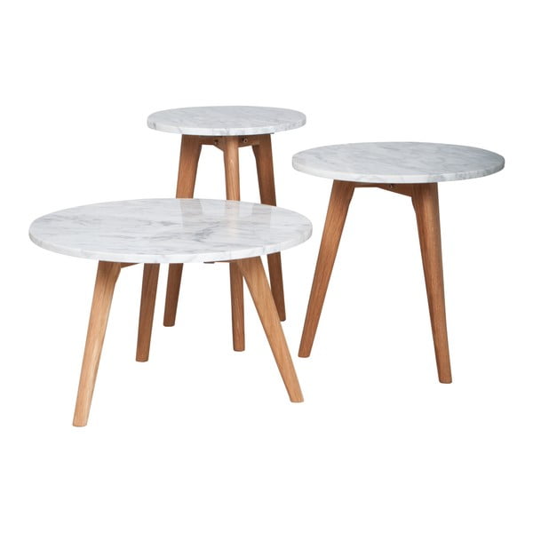 Žurnālgaldiņš ar akmens imitācijas virsmu Zuiver, ⌀ 32 cm-image-3