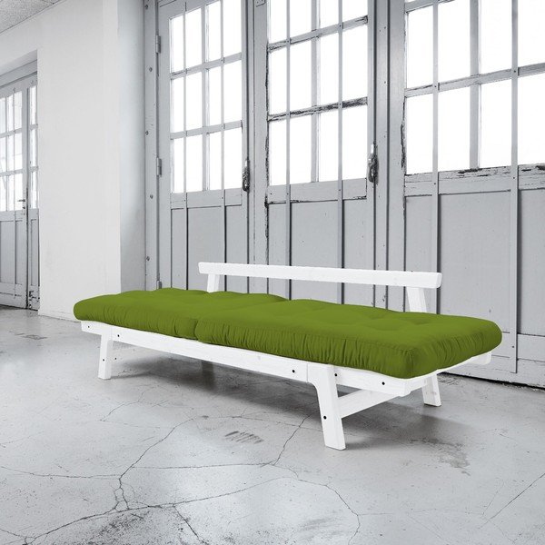 Dīvāns gulta Karup Step White/Lime-image-3