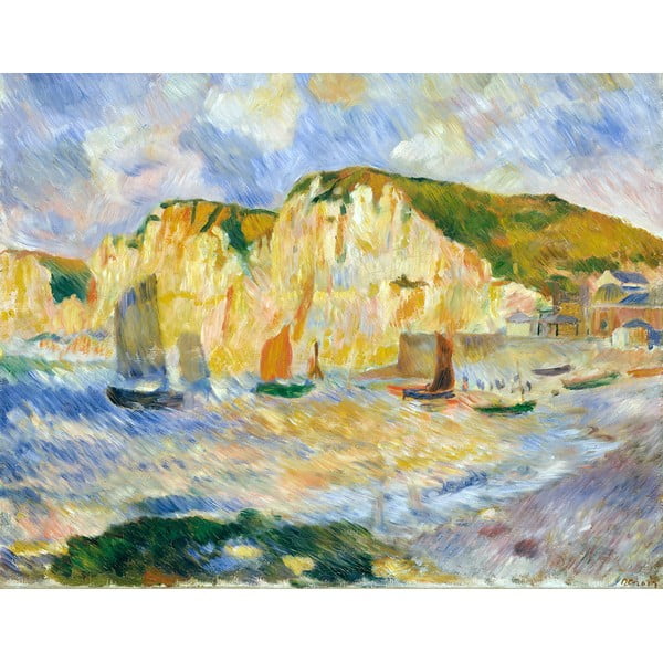 Gleznas reprodukcija Auguste Renoir – Sea and Cliffs, 90 x 70 cm