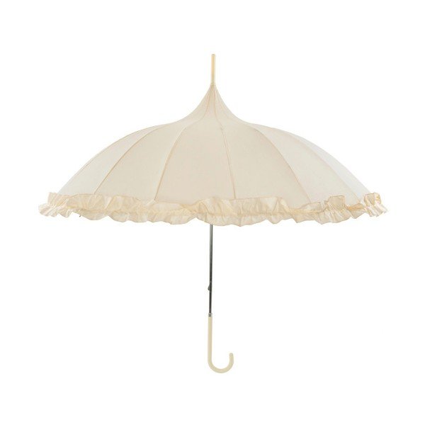 Pagoda Krēmkrāsas krāsas lietussargs, ⌀ 90 cm-image-2