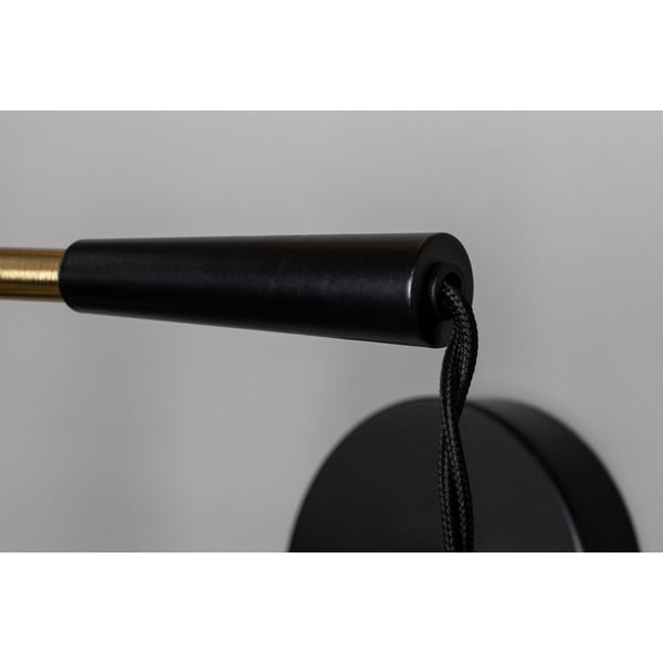 Melna/zelta krāsas sienas lampa Penelope – Dutchbone-image-3