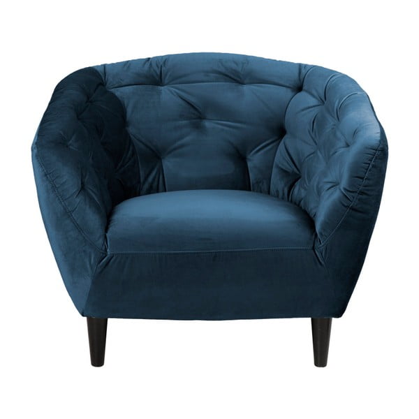 Tumši zils samta krēsls Actona Ria