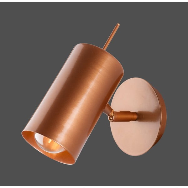 Sienas lampa vara krāsā Squid Lighting Geo, augstums 16 cm-image-1