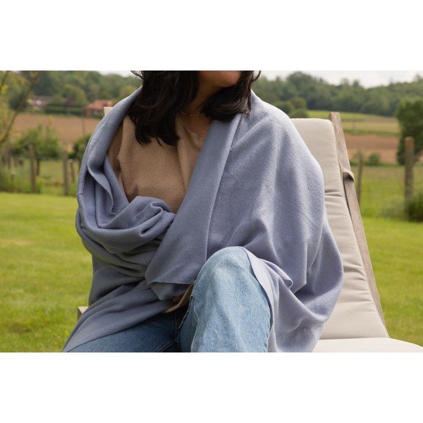 Zils flīsa pleds 130x160 cm Riso – Tiseco Home Studio-image-1