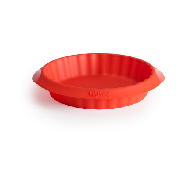 Sarkana silikona kūku forma Lékué, ⌀ 12 cm