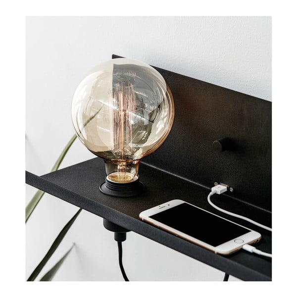 Melna sienas lampa ar USB uzlādes staciju Markslöjd Multi-image-2