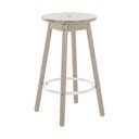 Pelēka priedes masīvkoka bāra taburete (sēdekļa augstums 65 cm) Kinna – Jotex