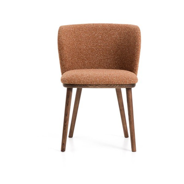 Terakotas oranžs polsterēts ēdamistabas krēsls Ciselia – Kave Home-image-3