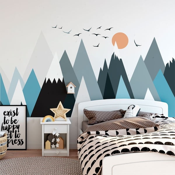 Sienas uzlīme Ambiance Giant Kid Sticker Scandinavian Mountains Parka-image-3