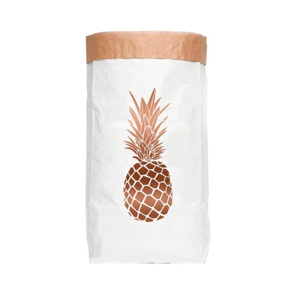Pārstrādāta papīra uzglabāšanas soma Really Nice Things Copper Pineapple