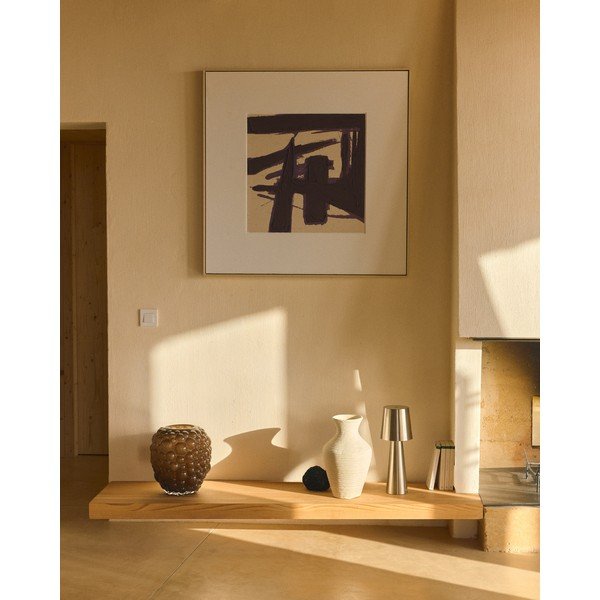 Ar rokām apgleznota glezna ar rāmi/uz audekla 100x100 cm Arilan – Kave Home-image-2