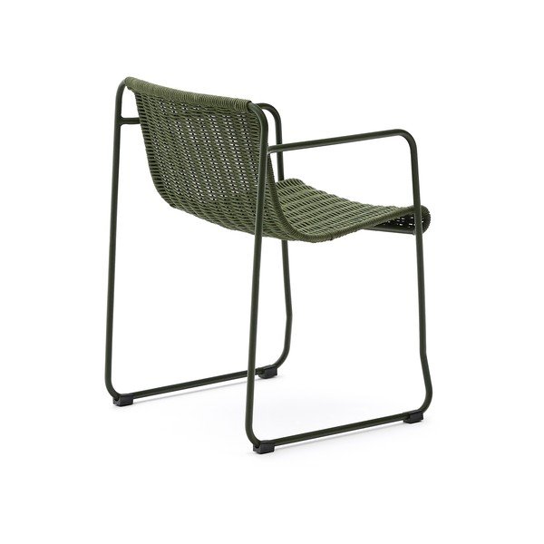 Zaļš metāla dārza krēsls Maurina – Kave Home-image-4