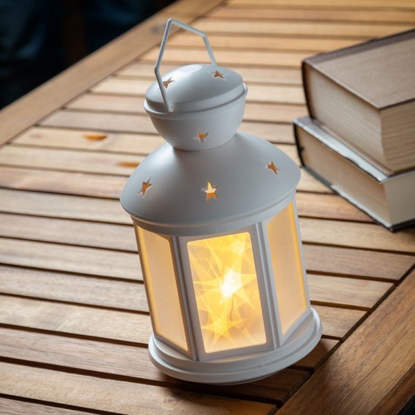 Balta laterna ar LED apgaismojumu InnovaGoods-image-1