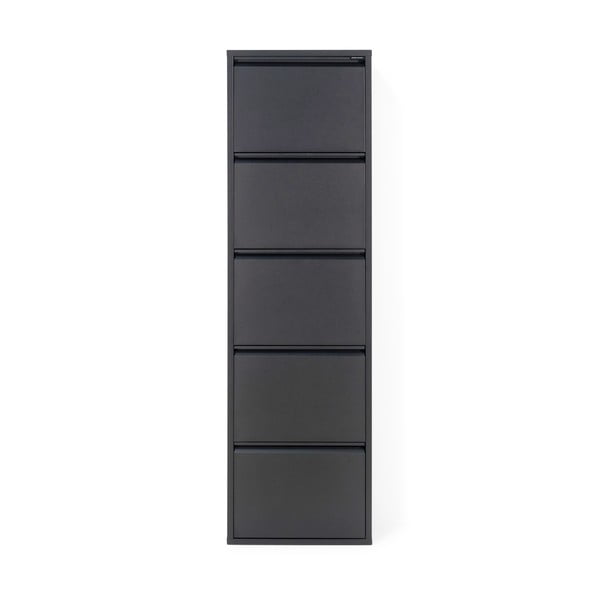 Melns metāla atverams apavu plaukts 50x169x15 cm Billy – Spinder Design-image-3