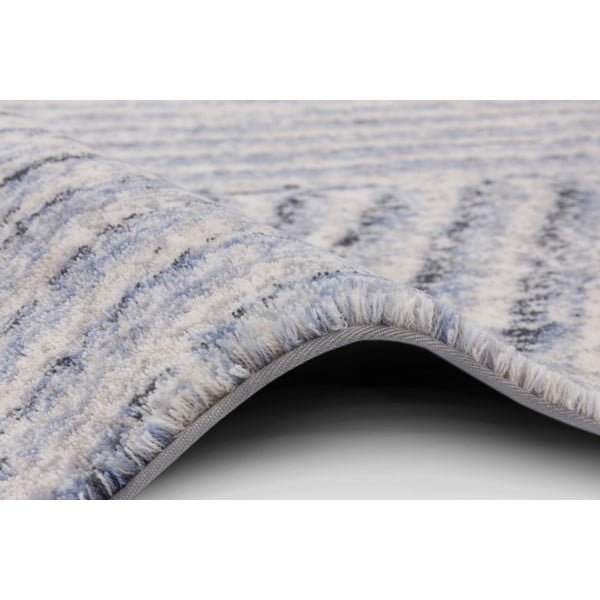 Gaiši zils vilnas paklājs 160x240 cm Strokes – Agnella-image-2