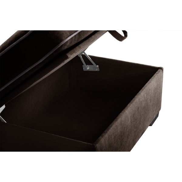 Brūns otomans ar uzglabāšanas vietu Jalouse Maison Serena-image-1