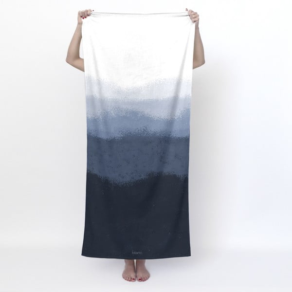 Balts/zils dvielis 70x150 cm Nightfall – Blanc