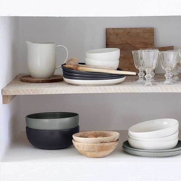Zaļa māla servēšanas bļoda ø 25 cm Pacifica – Casafina-image-4