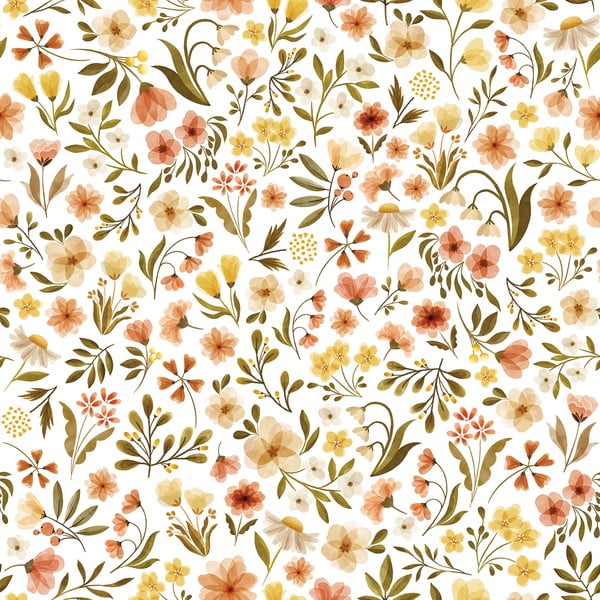 Bērnu tapetes 10 m x 50 cm Vintage Flowers – Lilipinso