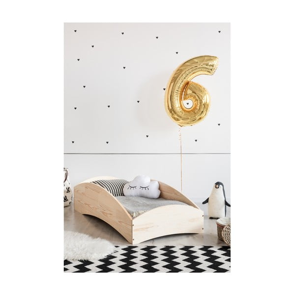 Bērnu gulta no priedes koka Adeko BOX 6, 100 x 190 cm