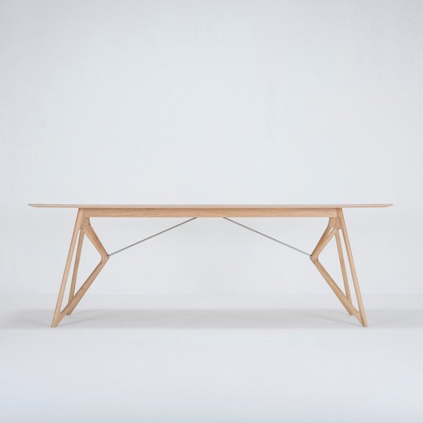 Ozolkoka ēdamgalds 220x90 cm Tink – Gazzda-image-1