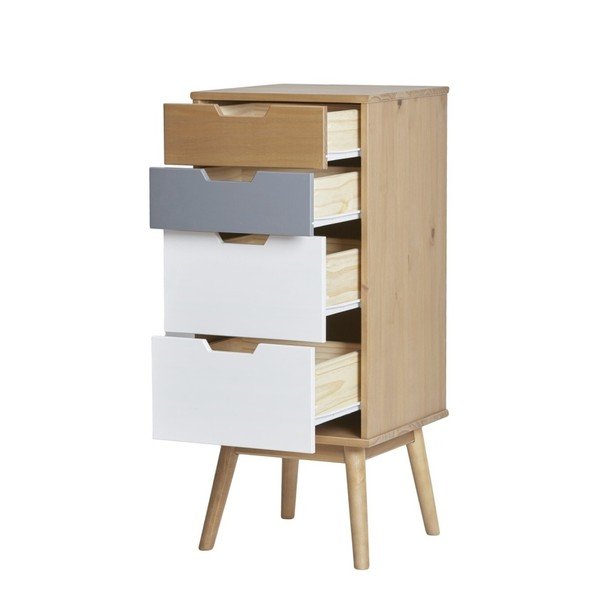 Masīvkoka priedes kumode Marckeric Cusco, platums 40 cm-image-3