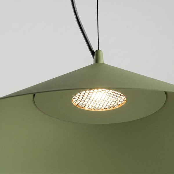 Haki metāla LED piekaramā lampa ø 50 cm FINT – Thoro-image-3