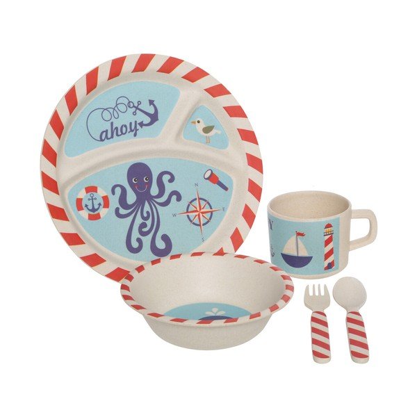 Bambusa bērnu pusdienu komplekts (5 gab.) Eden – Premier Housewares