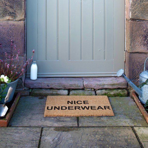 Kokosšķiedras kājslauķis 40x60 cm Nice Underwear – Artsy Doormats-image-3