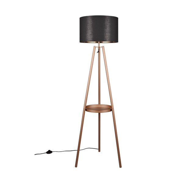 Brūna stāvlampa ar plauktu (augstums 152 cm) Colette – Reality