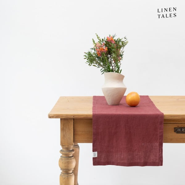 Lina galda celiņš 40x150 cm Marsala – Linen Tales