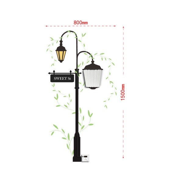 Sienas lampa ar uzlīmi Mauro Ferretti Street-image-1