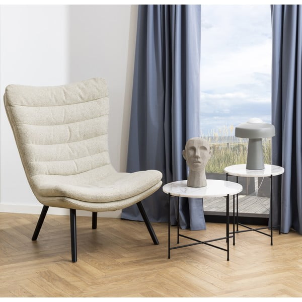 Apaļš sānu galdiņš ar marmora virsmu ø 52 cm Avila – Actona-image-1