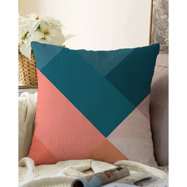 Spilvendrāna ar kokvilnas maisījumu Minimalist Cushion Covers Triangles, 55 x 55 cm