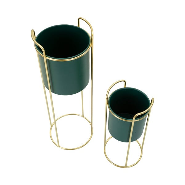 Metāla puķu poda apvalki (2 gab.) ø 24 cm Grent Slim – Mauro Ferretti-image-2