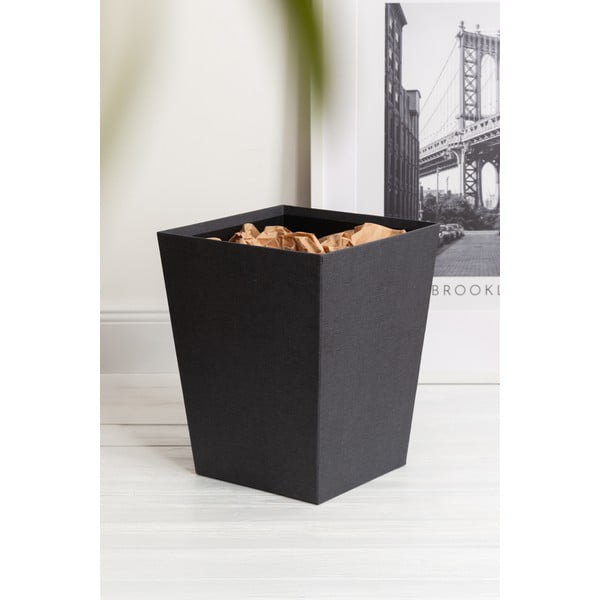 Melna atkritumu tvertne Sofia Canvas Paper Laminate – Bigso-image-1