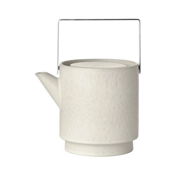 Krēmkrāsas akmensmasas tējkanna ar sietiņu 1 l Makoto – Blomus