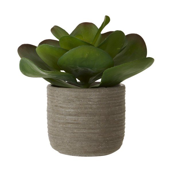 Mākslīgais lotosa zieds pelēkā puķu podā Premier Housewares Fiori-image-1
