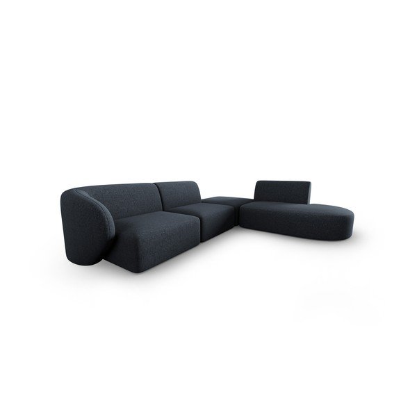 Tumši zils stūra dīvāns (ar labo stūri) Shane – Micadoni Home-image-1