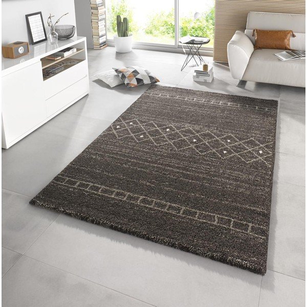 Brūns paklājs Mint paklāji Stripes, 80 x 150 cm-image-1