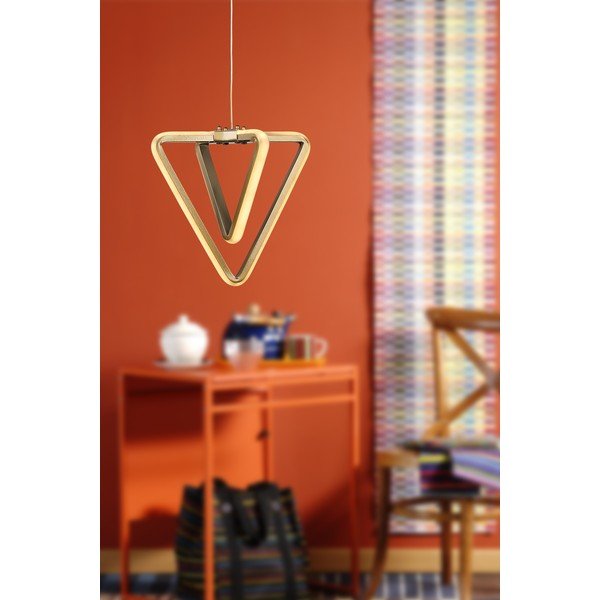 Bronzas krāsas metāla LED piekaramā lampa ø 20 cm Baris – Squid Lighting-image-1